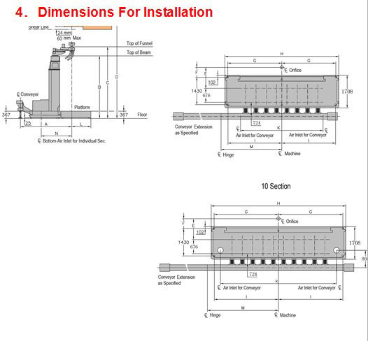Double Gob Individual Section (IS) Machine, HD4.6.8.10.12-140